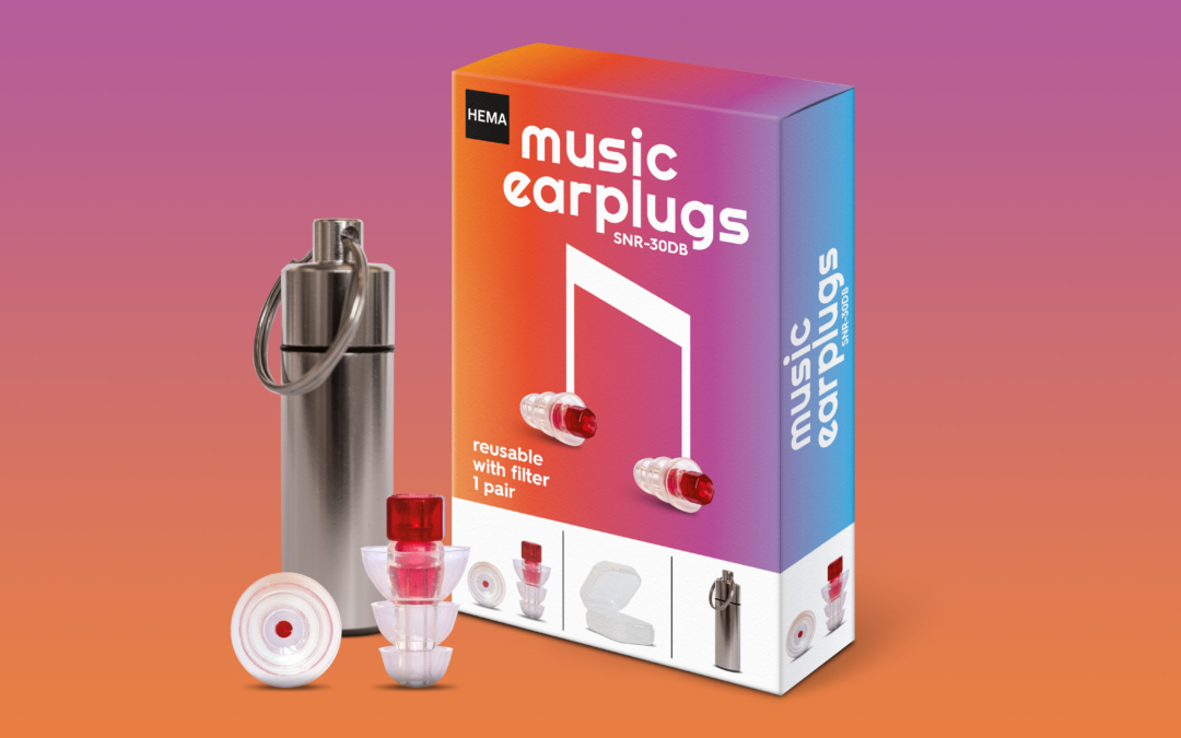 HEMA – Music earplugs packaging