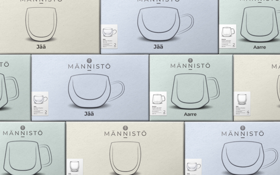 Männistö – Glassware packaging range